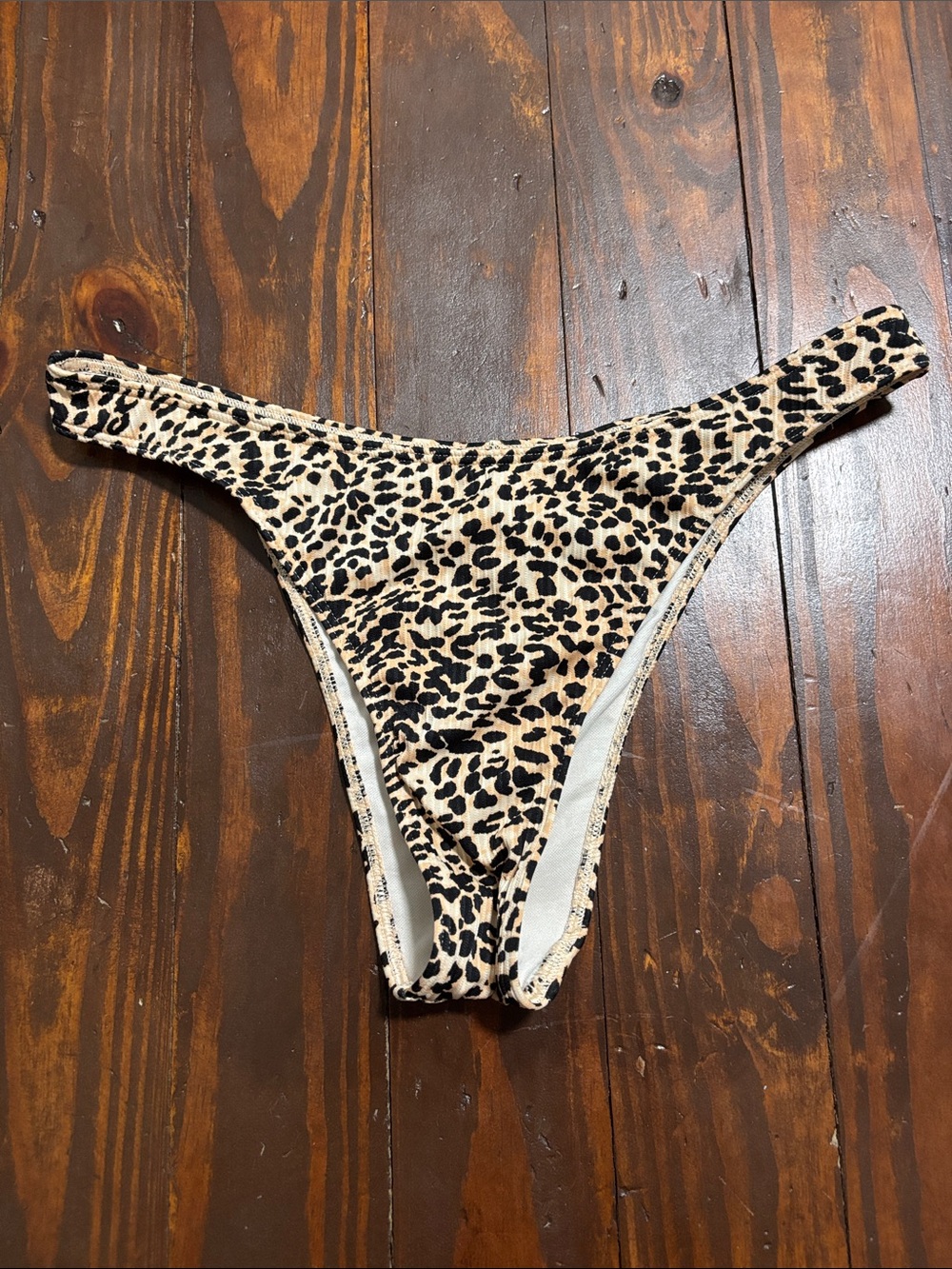 Hollister Leopard Print Cheeky Bikini Bottoms